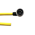 7/8 mini carga ángulo recto 5pin cable amarillo
