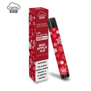 Disposable Vaporizer 2000puffs Juice Flavors Airis Mega