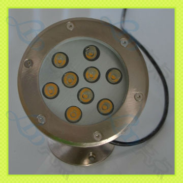 New fashion 9W 24V round IP68 underwater led battery lights