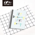 High quality customizable cover A5 spiral coil notebook