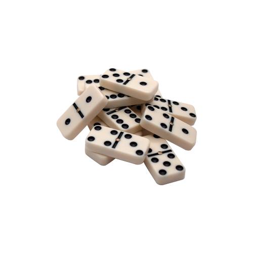 28pcs double jeu de blocs de six dominos