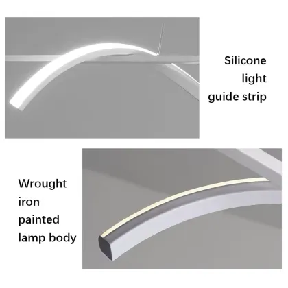 Modern Simple LED Chandelier Lights for Dining Room and Living Room