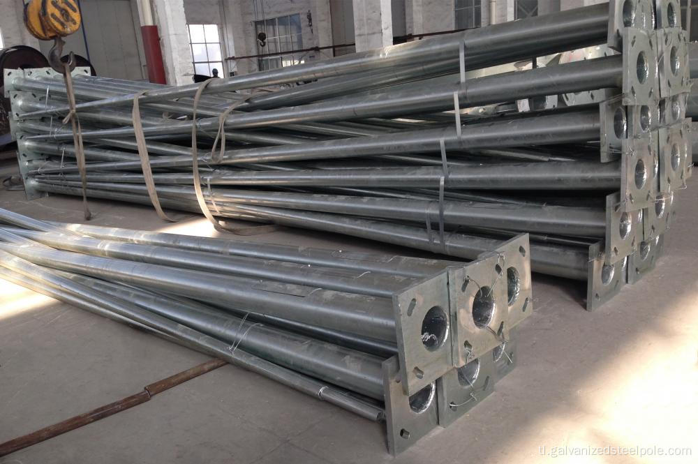 6m-12m Hot Dip Galvanized Street Lighting Steel Pole