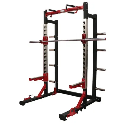 Commercial max eagle fitness power half squat rack