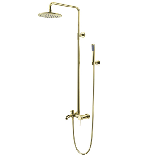 Brushed Nickel Shower Systems With Handheld Shower