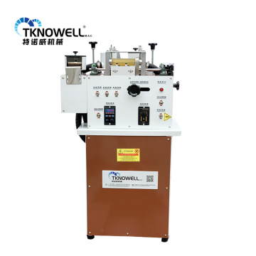 TKNOWELL Leather Belt Making Machine: Double Edges Grinding Buffing Two Wheeled Polishing Machine