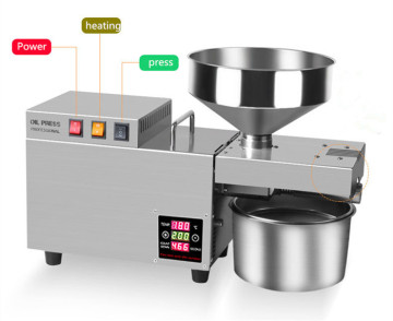 Commercial Stainless Steel Oil Press Machine with Temperature Control for Peanut and Sesame Oil Extraction