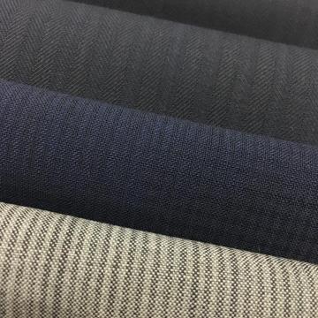 Wool/Polyester Blend Worsted Fabric