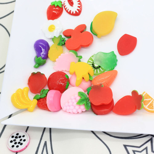 Mixed Fruit Series Slime Bead Making Supplies Fruit Slime Charms για DIY Collage Crafts