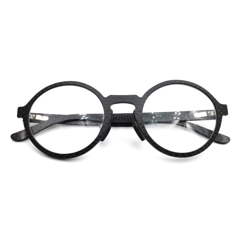 Carbon Fiber Optical Frame For Men New Classic Luxury Round Carbon Fiber Optical Frame Factory