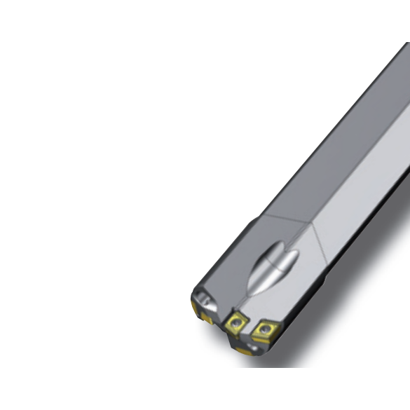 Deep Hole Drilling Type 07 - Detailed close-up of cutting head and replaceable parts interface