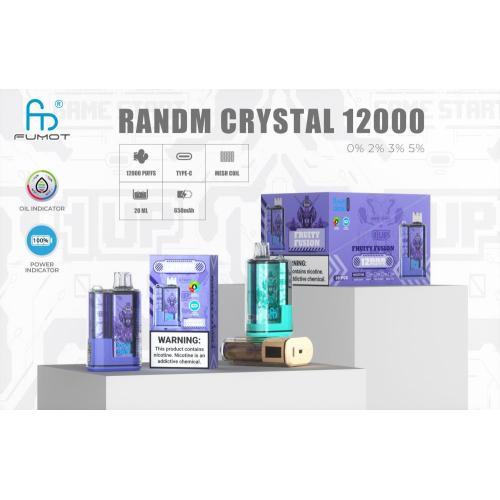 Одноразовое вейнговое устройство Fumot Rand Crystal 12 кпюшков