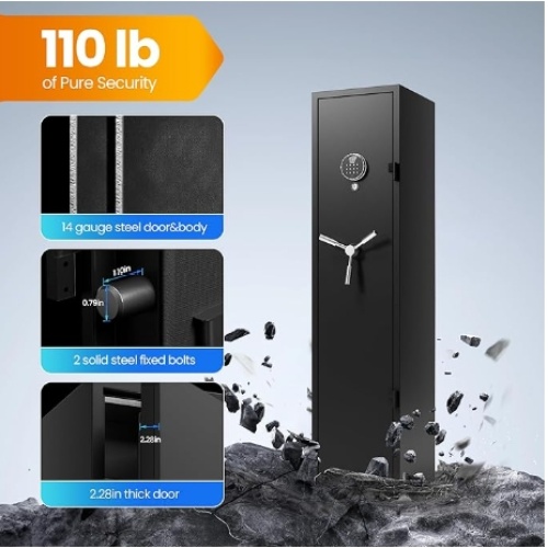 Digital Fingerprint & Keypad Code Rifle SAFES
