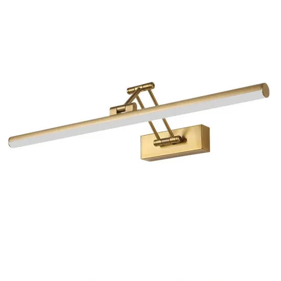 Minimalist Metallic LED Swing Arm Wall Lamp for Vanities and Mirrors