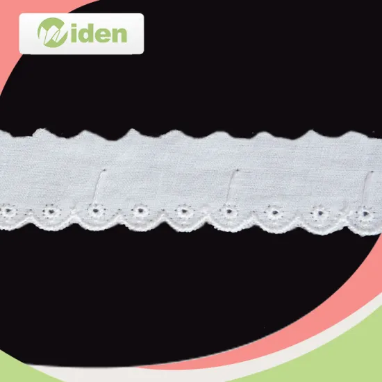 Edging Lace Nigerian Cotton Embroidery Lace for Wedding Dress