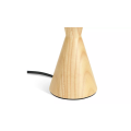 Conical Fabric Shade Wooden Lamp Set