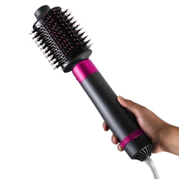 2024 Factory Price 3-in-1 Hot Air Brush Hair Dryer Straightener Comb