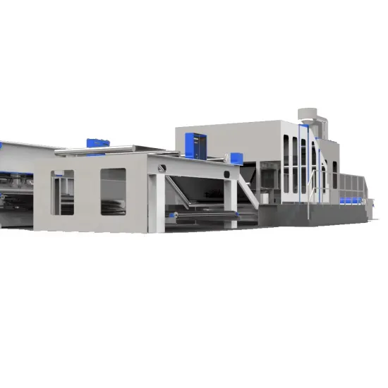 High Speed Nonwoven Fabric Making Machine: Cross Lapper Charger Blending Folding for Textile Production