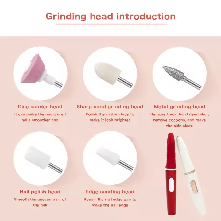 Mini Portable Electric Nail Drill for Manicure and Pedicure