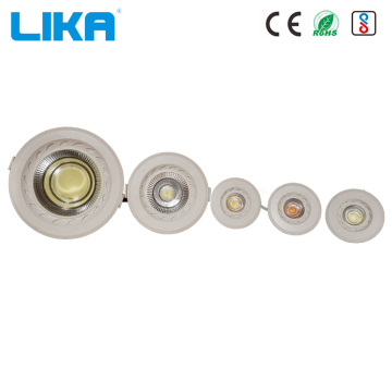 15W регулируемый утопленный потолочный ПК Cob Led DownLight