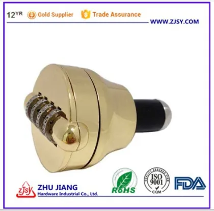 Golden Solid Zinc Alloy Combination Liquor Bottle