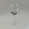 Colorful dots decor glass drinking set