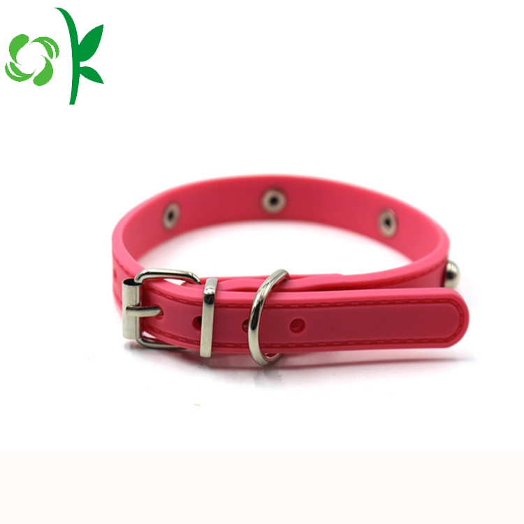 Silicone Cat Collar Custom Dog Collar With Rivet