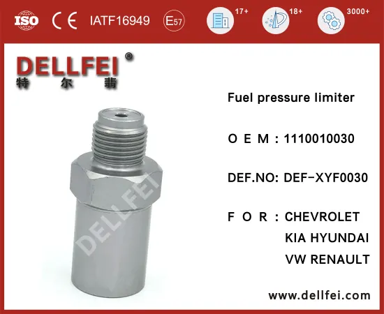 RENAULT,VW,CHEVROLET,HYUNDAI,KIA Brand New Fuel Pressure relief valve 1110010030