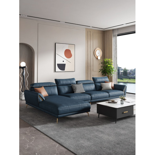 Современный элегантный угловой диван со стильным дизайном ножек