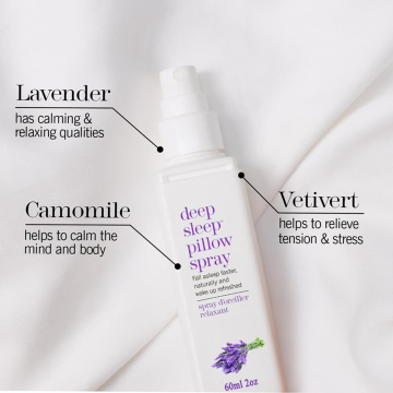 Spray de sono de lavanda de marca própria para relaxar o sono