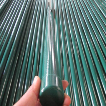 PVC coated euro steel round fence post