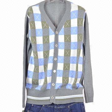 12gg Cardigan for Men, Made of 100% Cotton