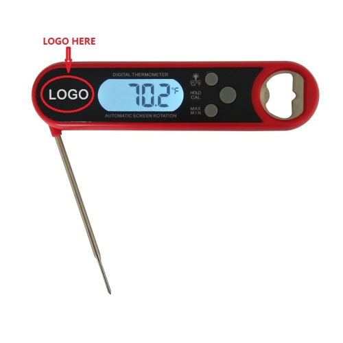 Insatnt portátil para leitura de termômetro de alimentos com tela giratória