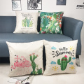 Set van tropische sierkussen kussens Cactus Flamingo Lizard zomer decoratieve kussenhoes kussensloop voor Sofa slaapkamer auto Couc