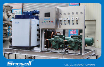 8t/24h Water Cooler Fish Ice Machine For Flake Ice Making Adopt Newest Technology