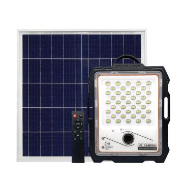 Lumière d&#39;inondation solaire avec caméra 16g