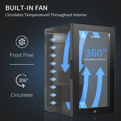 Lecon 24 Bottle Glass Door Beverage Cooler