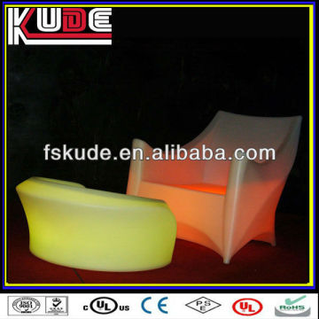 LED Furniture Armchair and Ottoman commercial furniture armchairs and round ottoman stool furniture