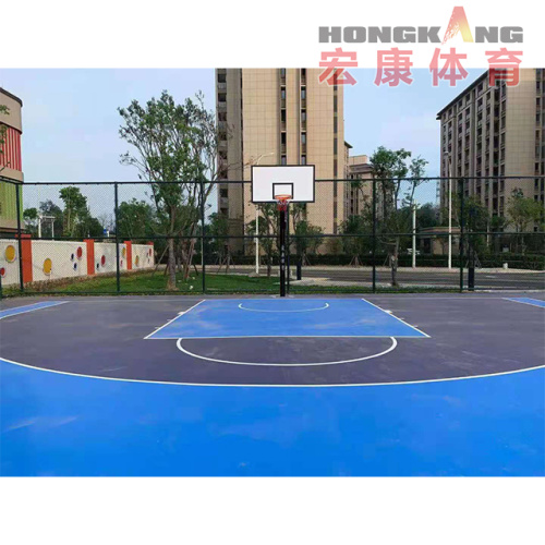 Durable Ground-Buried Steel Basketball Stand