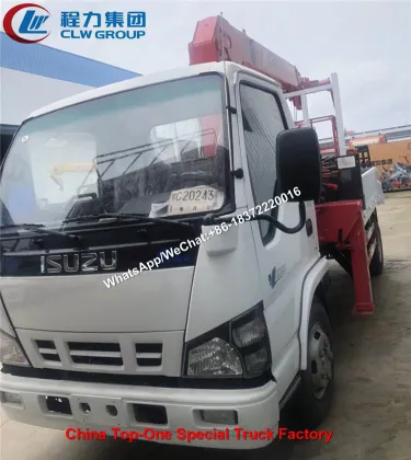 ISUZU Truck Mounted 3Ton UNIC Crane With Basket
