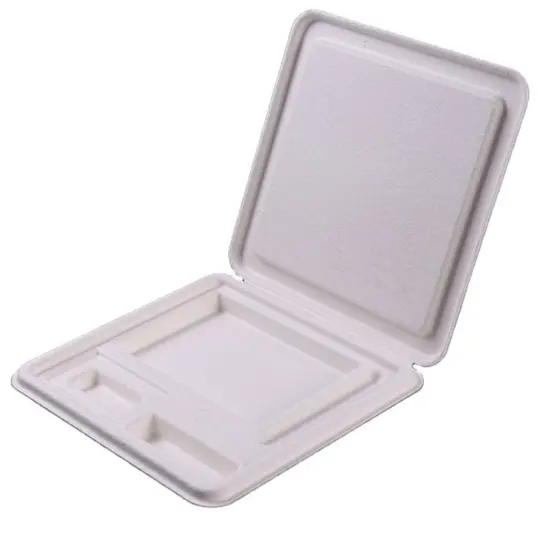 Custom eco friendly molded paper pulp packaging box