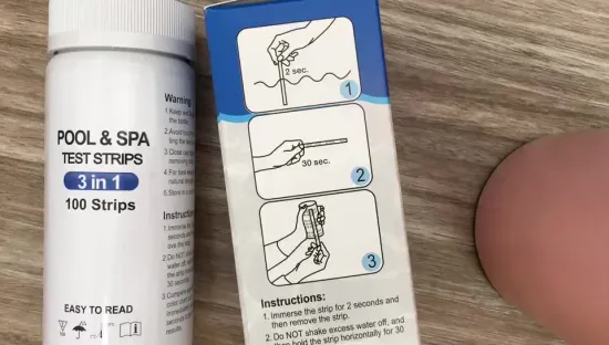 Potassium monopersulfate (MPS) Swimming pool test strips