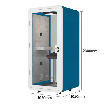 Metal frame acoustic office privacy phone booth