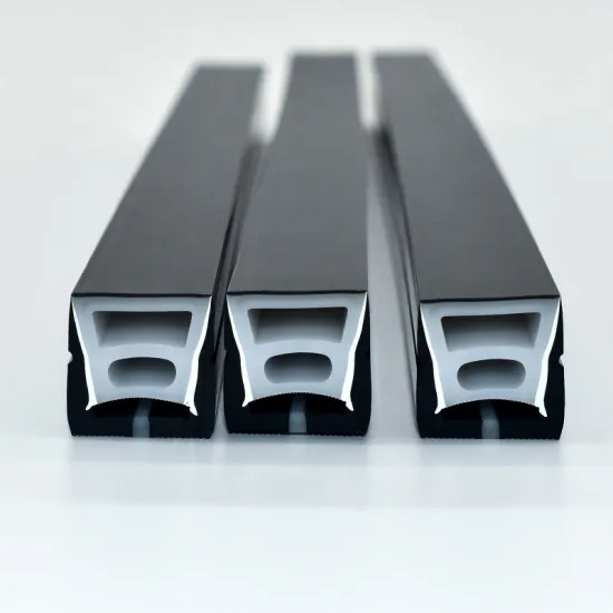 Black Silicon LED Neon Tube for LED Strips Front/Top Lighting - 10x10, 12x12, 16x16, 20x20/Square Empty Neon Tube