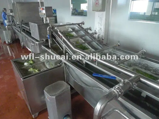 Fruit and vegetable processing machine line
