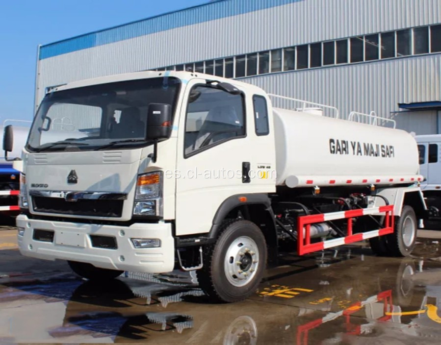 Howo 8cbm Bowser Bowser Water Tank Truck