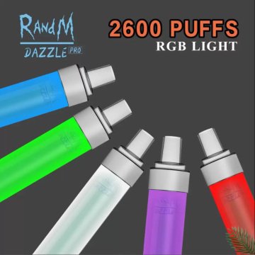 R and M Dazzle Pro 2600 puffs