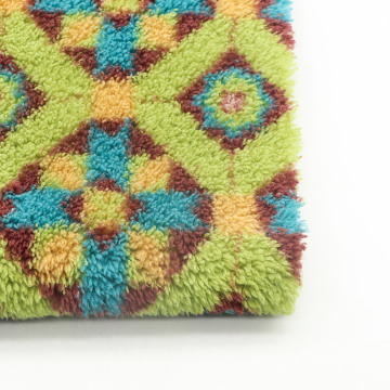 Fleecetyg Polyester Warm Print Stickat Tyg