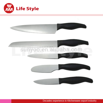 Unique design high quality stainless steel knife set for kitchen