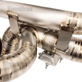 Titanium-Abgasanlage 2,75 "Quad-Tipp 15 Pfund für Acura NSX 2017-2022